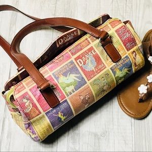 💥Price Drop💥Vintage Fossil French Stamp  Bag